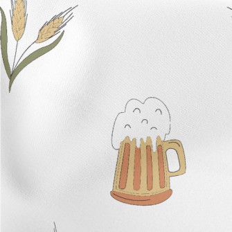 Wheat Beer And Shrimps Lightweight Cotton Poplin