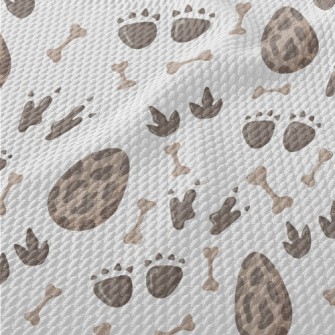 Mysterious Dinosaur Footprints Birdseye Piqué