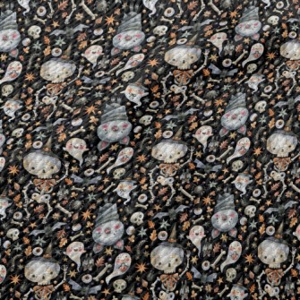 Ghosts Join In The Fun Of Hall Birdseye Piqué