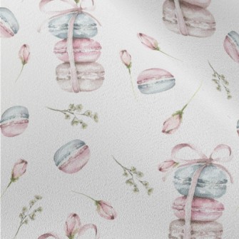 Pink Macarons And Roses Chiffon