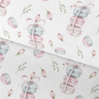Pink Macarons And Roses Waterproof Oxford