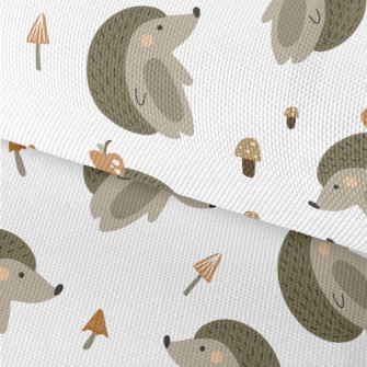 Cute Mushroom Hedgehog Waterproof Oxford