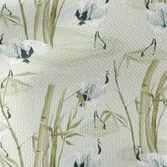 Japanese Style Red-crowned Cra Waterproof Canvas