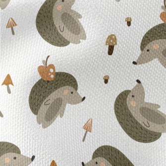 Cute Mushroom Hedgehog Waterproof Canvas