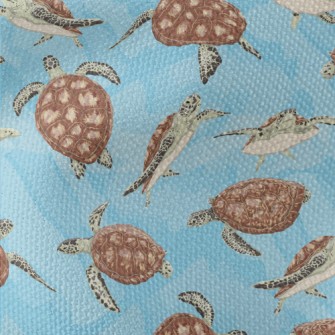 A Turtle Swimming Freely Waterproof Canvas