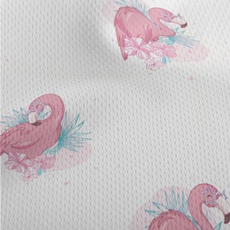 Flamingo Taking A Bath And Gro Athletic Mesh Flat Back