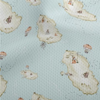 Hand Drawn Watercolor Ocean Is Athletic Mesh Flat Back
