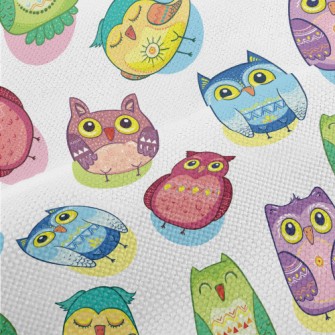 Colorful Owl Performance Linen