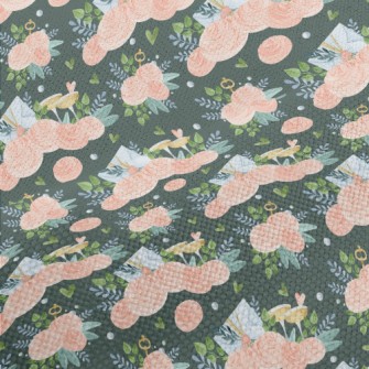 Hand Drawn Flower Invitation Performance Linen