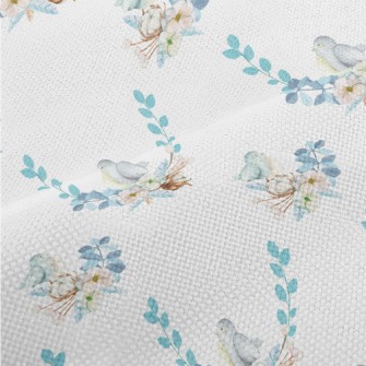 Flowers And Yellow-bellied Gla Performance Linen