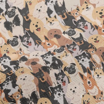 A Group Of Energetic Puppies Performance Linen