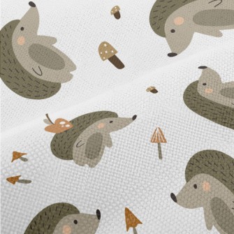 Cute Mushroom Hedgehog Performance Linen
