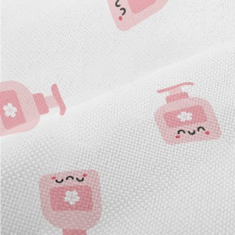 Playful Pink Bath Bottle Performance Linen