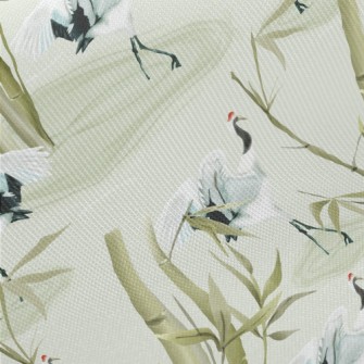 Japanese Style Red-crowned Cra Twill