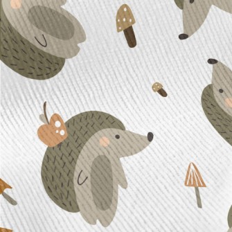 Cute Mushroom Hedgehog Standard Corduroy