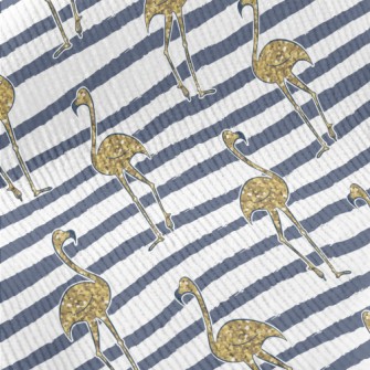 Golden And Shiny Flamingo Standard Corduroy
