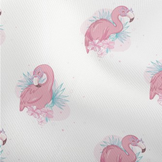 Flamingo Taking A Bath And Gro Dobby