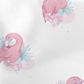 Flamingo Taking A Bath And Gro Stretch Ponte