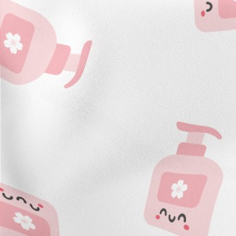 Playful Pink Bath Bottle Stretch Ponte