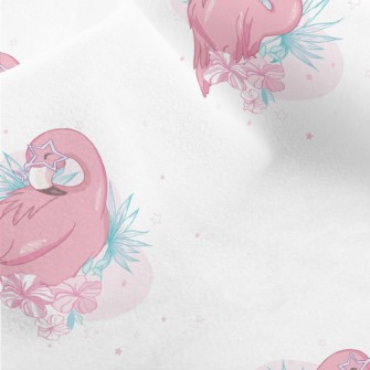 Flamingo Taking A Bath And Gro Micro Fleece
