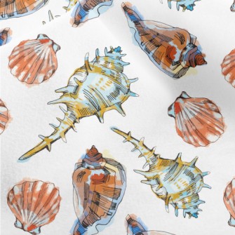 Colorful Sea Shells Micro Fleece
