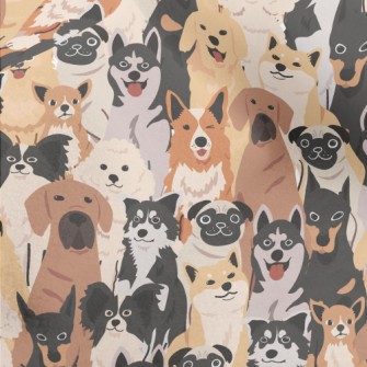 A Group Of Energetic Puppies Micro Fleece