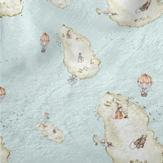 Hand Drawn Watercolor Ocean Is Minky