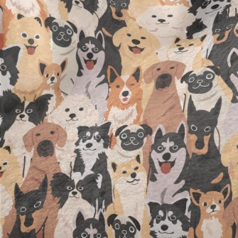 A Group Of Energetic Puppies Minky