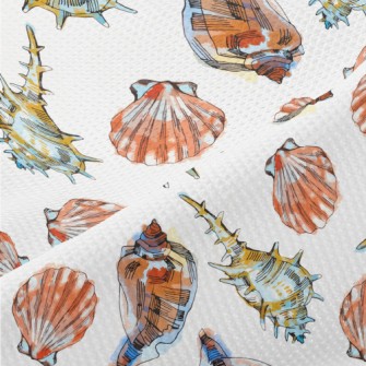 Colorful Sea Shells Piqué