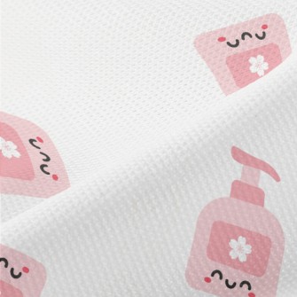 Playful Pink Bath Bottle Piqué