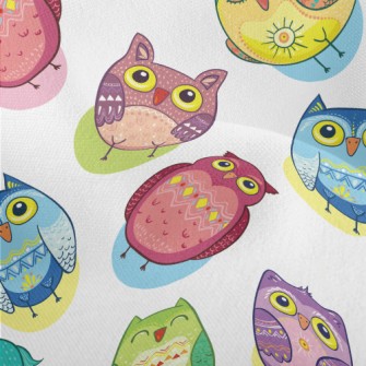 Colorful Owl Lightweight Performance Linen