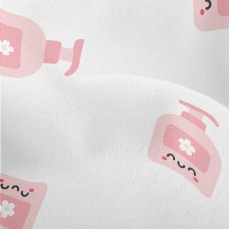 Playful Pink Bath Bottle Lightweight Performance Linen