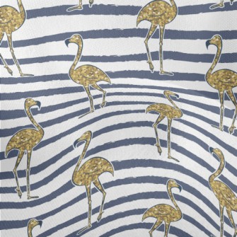 Golden And Shiny Flamingo Lightweight Performance Linen