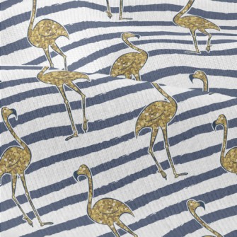Golden And Shiny Flamingo Modern Jersey