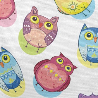 Colorful Owl Pongee