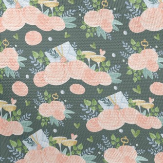 Hand Drawn Flower Invitation Pongee