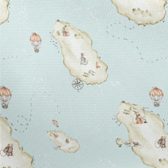 Hand Drawn Watercolor Ocean Is Pongee