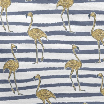 Golden And Shiny Flamingo Pongee