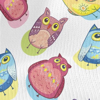 Colorful Owl Stretch Jersey
