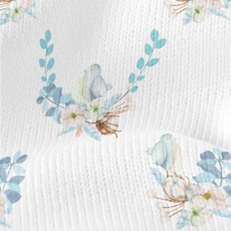 Flowers And Yellow-bellied Gla Stretch Jersey