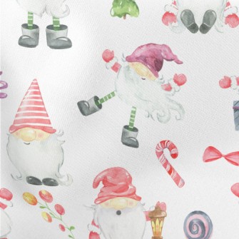 Christmas Dwarf Waiting For Gi Lightweight Cotton Poplin