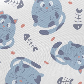 Fat Cat And Fish Bones Midweight Cotton Poplin