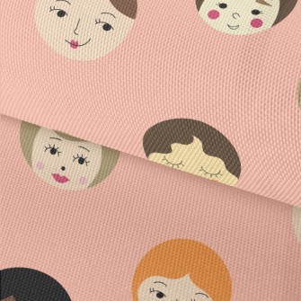 Funny Female Faces Graffiti Waterproof Oxford