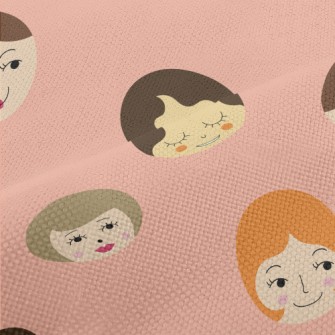 Funny Female Faces Graffiti Performance Linen