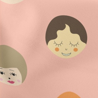 Funny Female Faces Graffiti Stretch Ponte