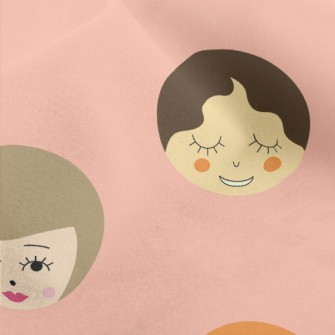 Funny Female Faces Graffiti Micro Fleece