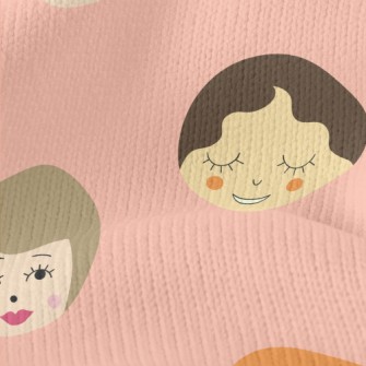 Funny Female Faces Graffiti Stretch Jersey