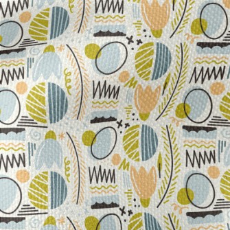 Abstract Graffiti Plant Lines  Waterproof Canvas