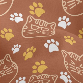 Excited Expression Cat Lightweight Performance Linen