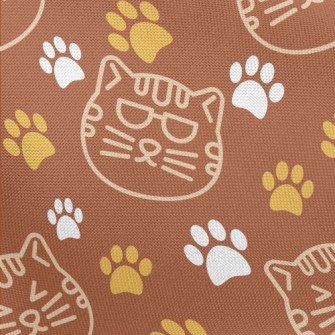 Excited Expression Cat Pongee